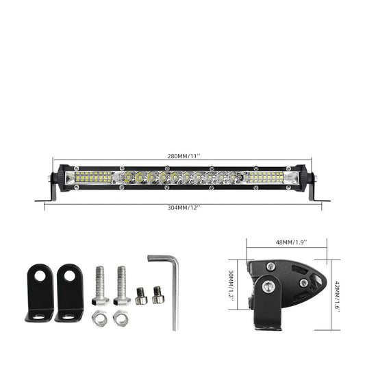 Double Row LED Lightbar 12" - 52"