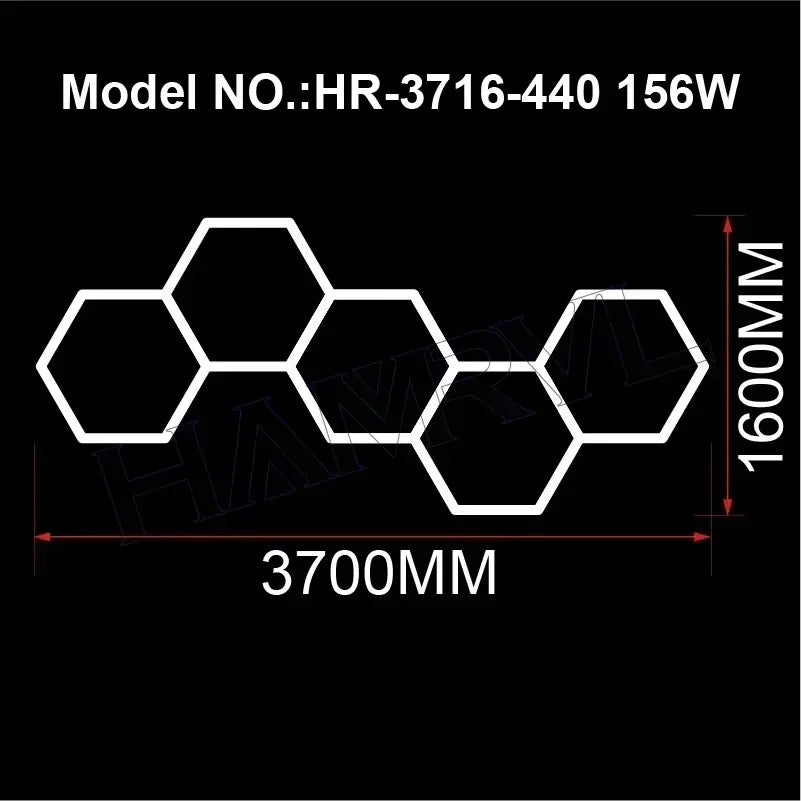 Hexagon LED Garage Light