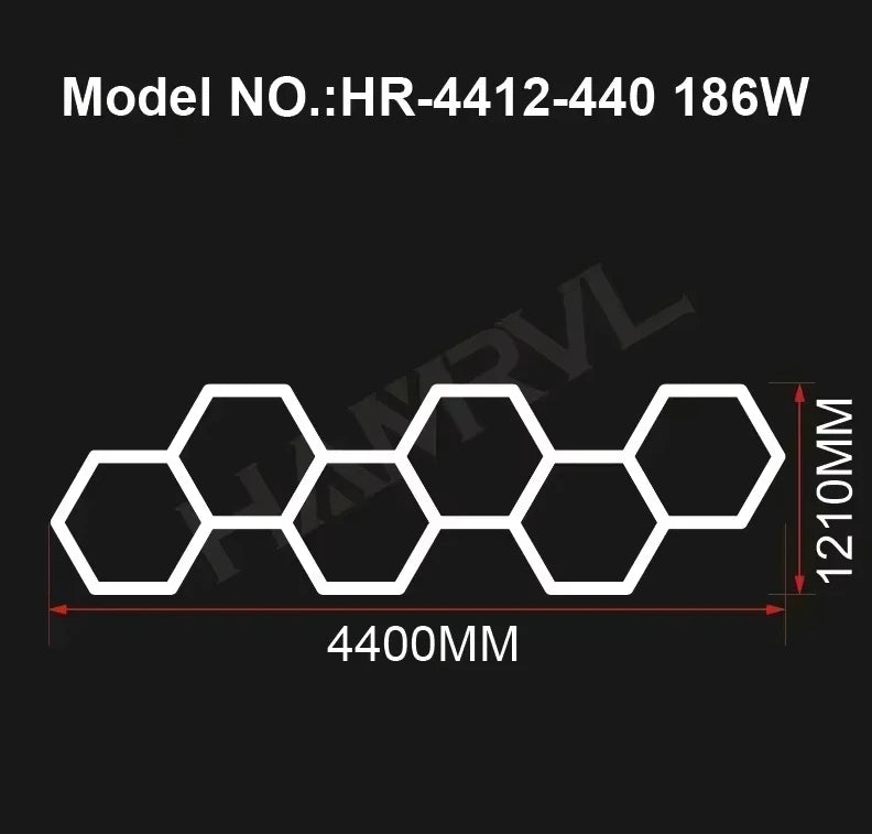 Hexagon LED Garage Light
