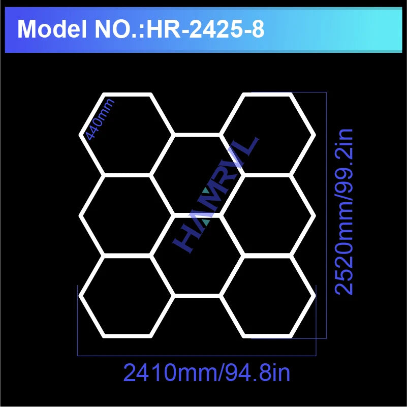 Hexagon LED Garage Light