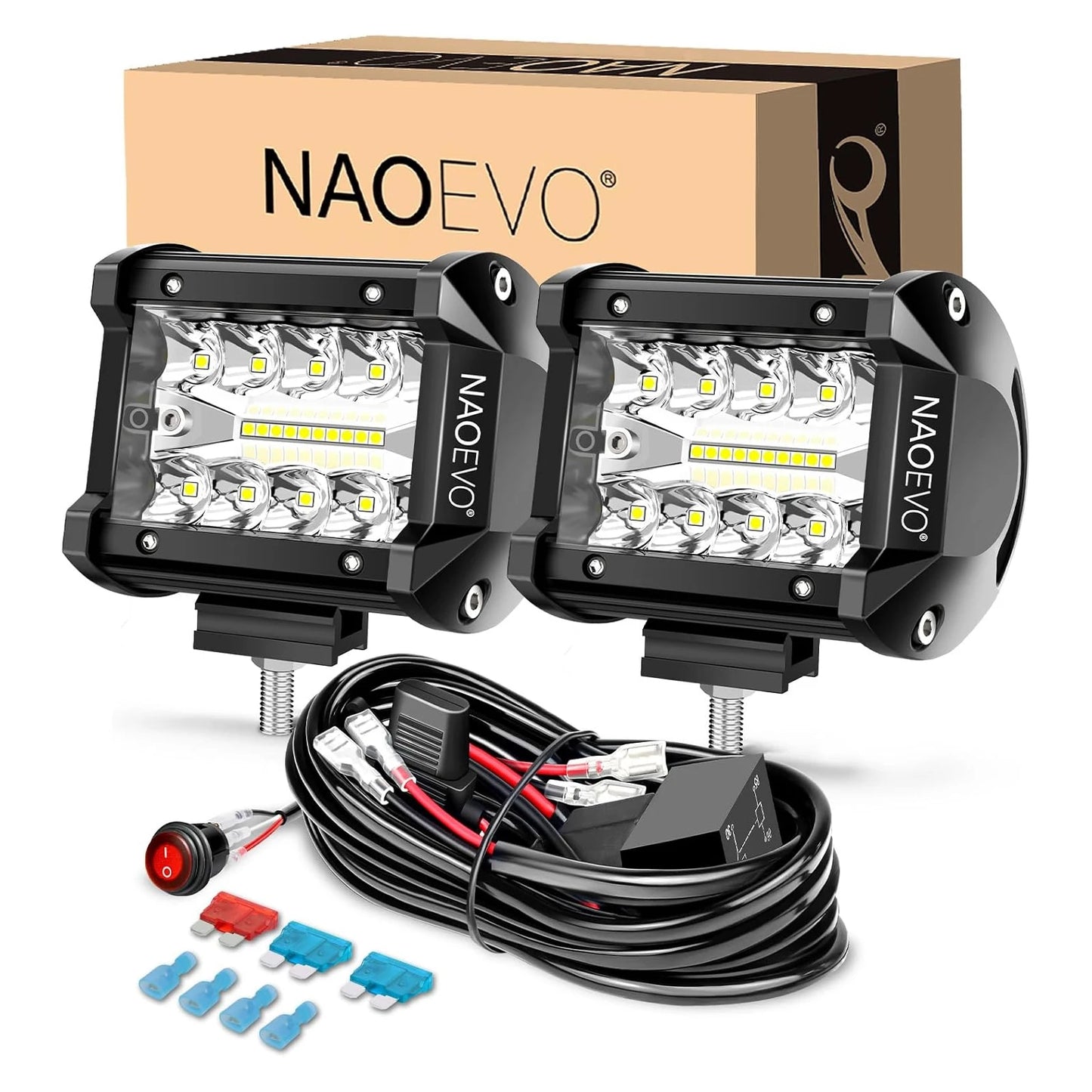 4" LED Spot Lights x2