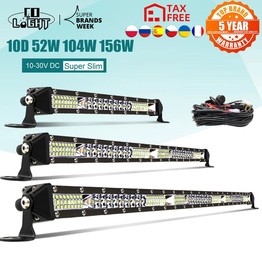 Double Row LED Lightbar 12" - 52"