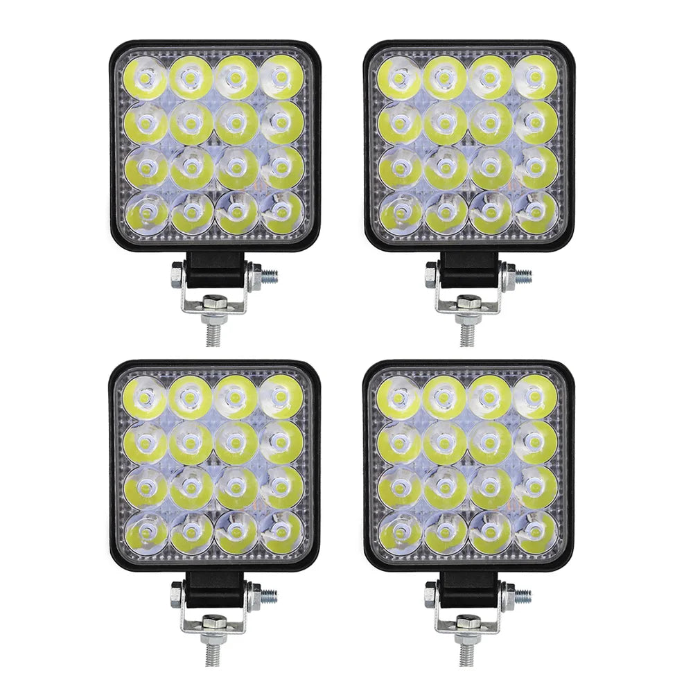 Square LED Spot Lights - 4 PACK