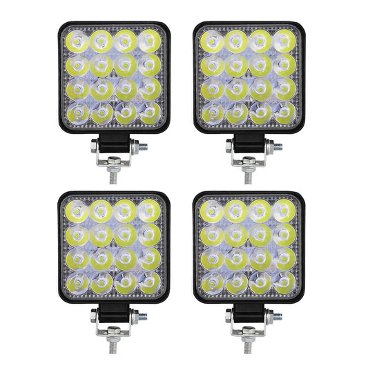 Square LED Spot Lights - 4 PACK