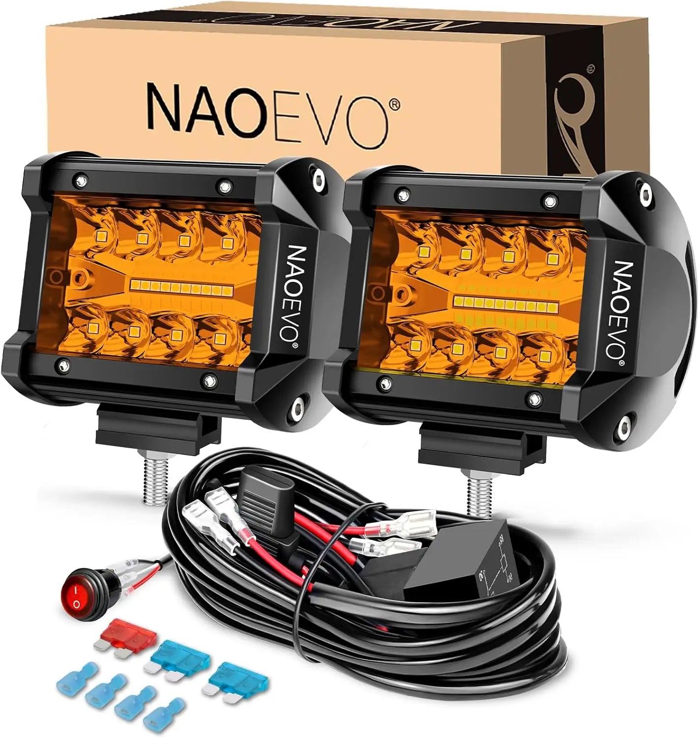 4" LED Spot Lights x2