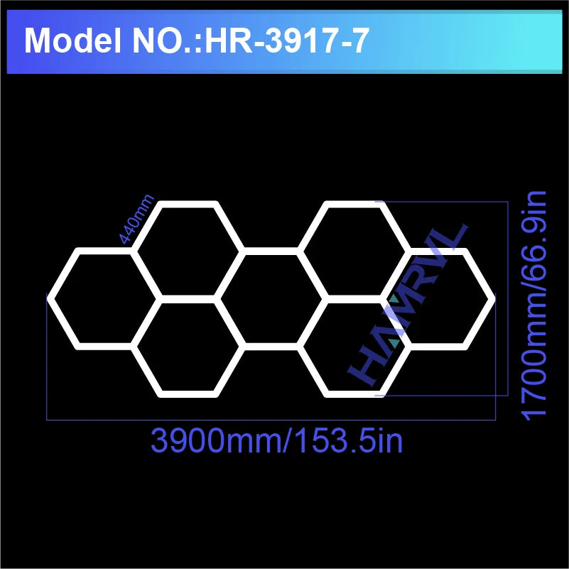 Hexagon LED Garage Light