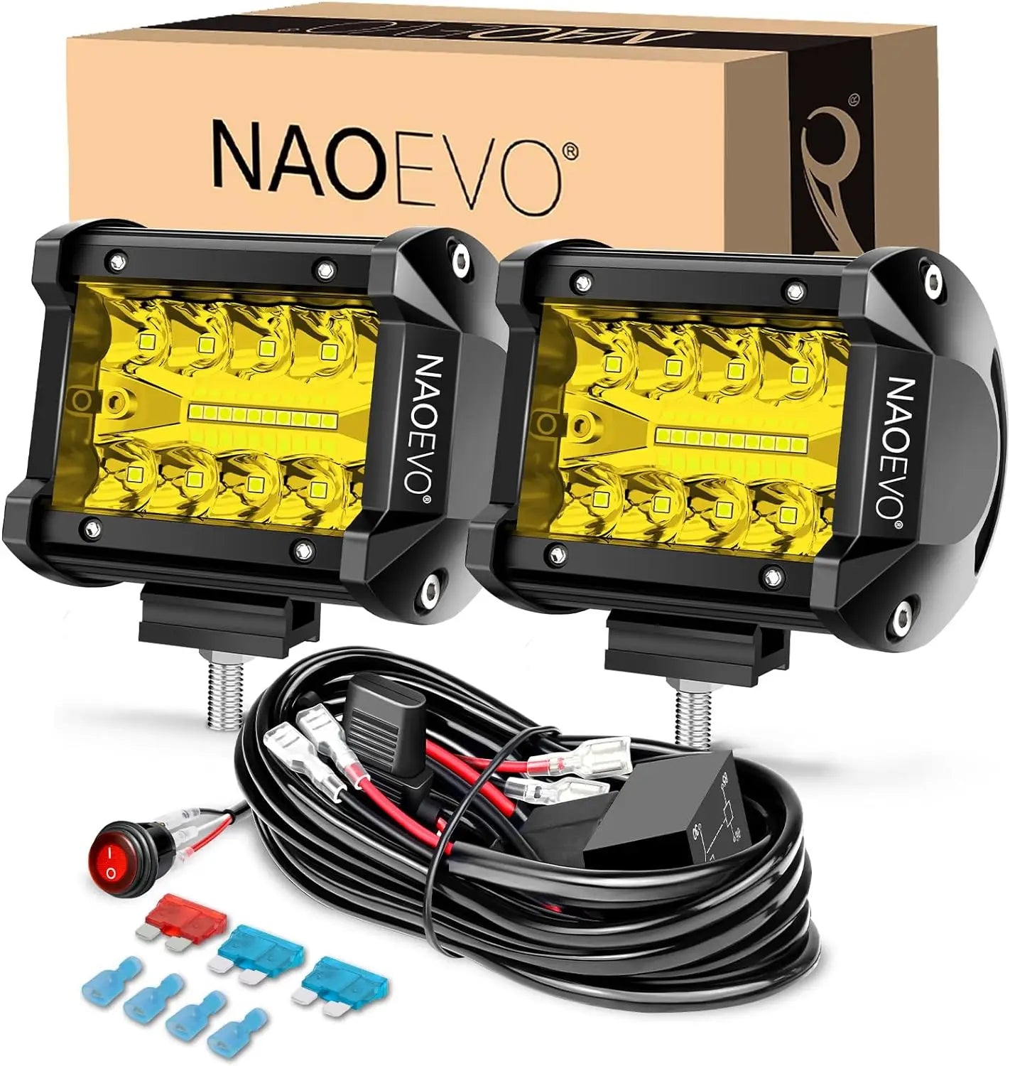 4" LED Spot Lights x2
