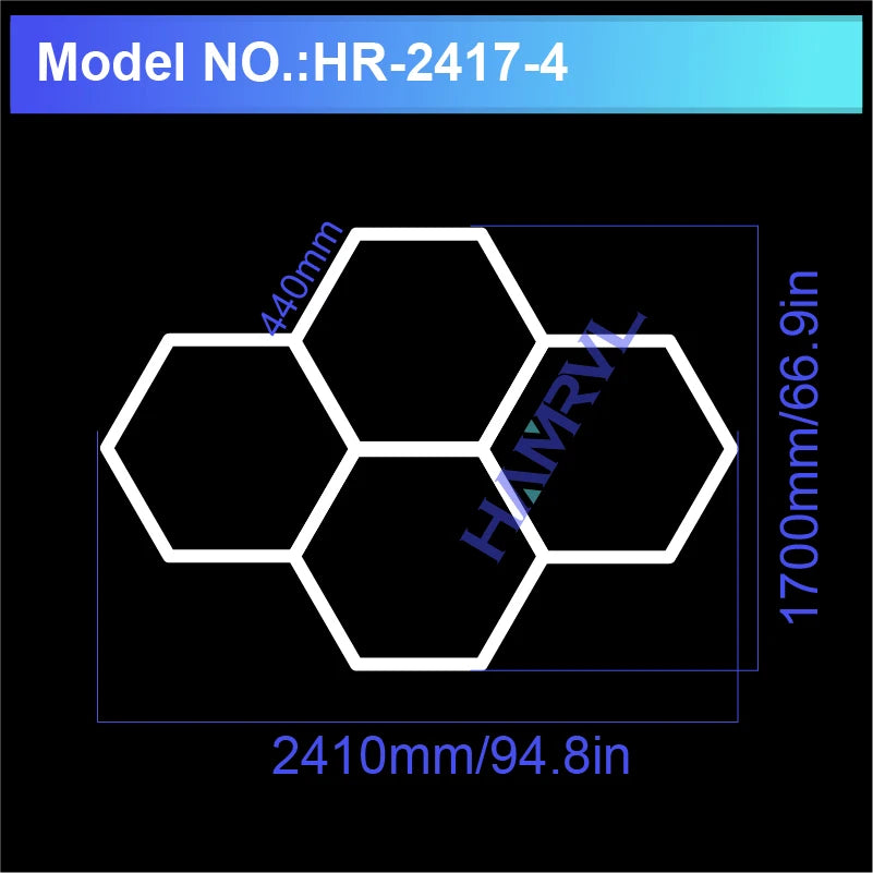 Hexagon LED Garage Light