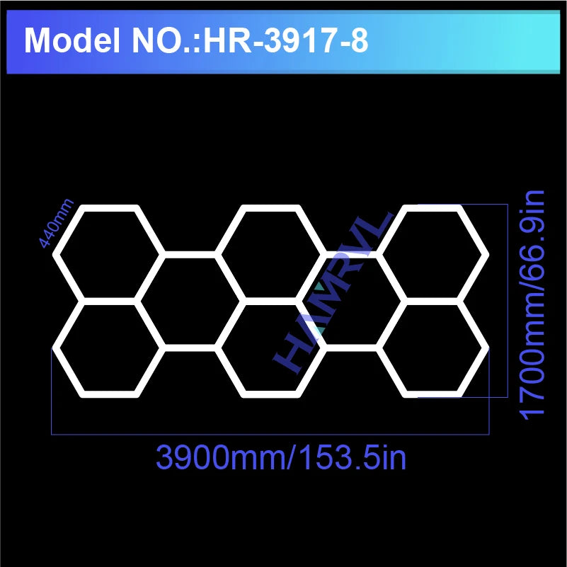 Hexagon LED Garage Light