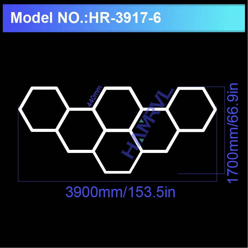 Hexagon LED Garage Light