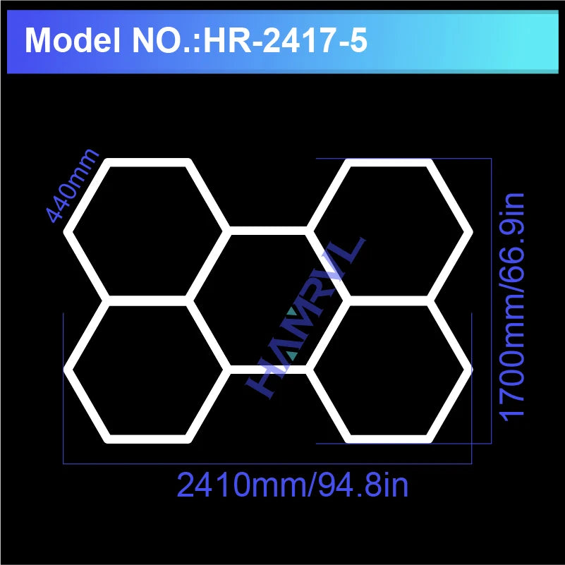 Hexagon LED Garage Light